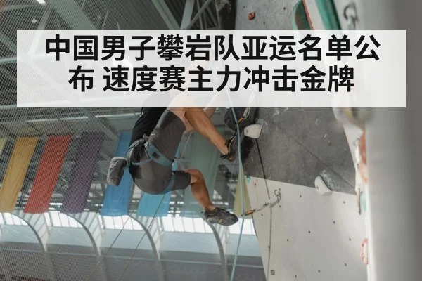 中国男子攀岩队亚运名单公布 速度赛主力冲击金牌